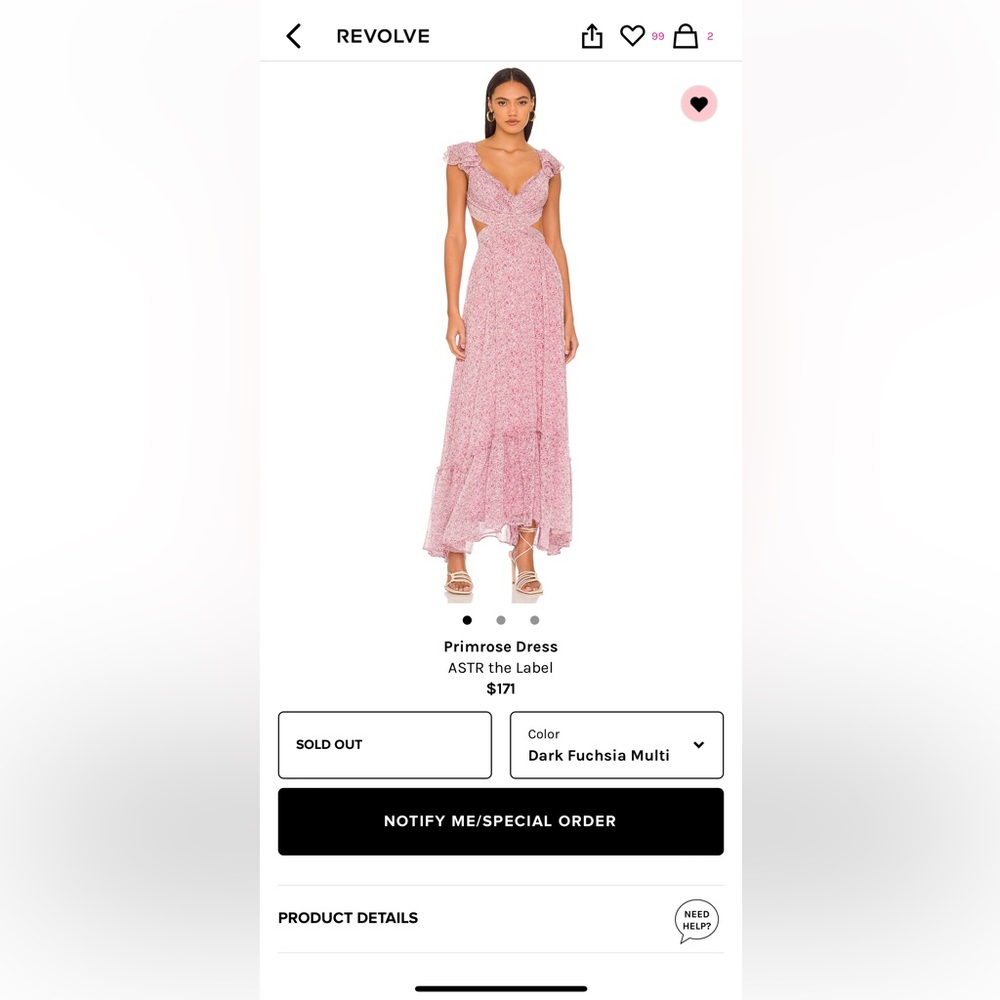ASTR the label primrose dress